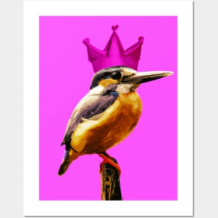 Bird with Crown Posters and Art